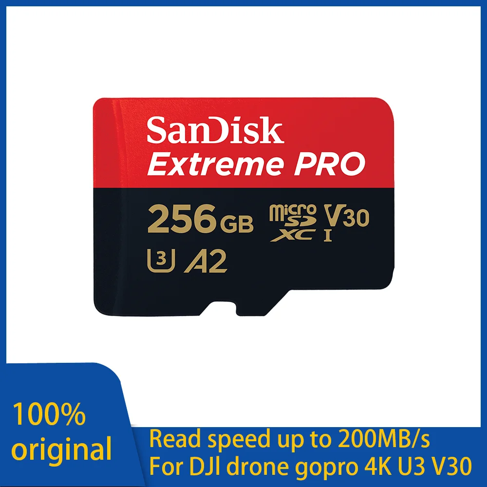 SanDisk ͽƮ  ī, 512GB ũ SD ī, SDXC UHS-I, 128GB, 256GB, 64G, U3 V30 TF ÷ ī, ī޶ DJI ޸ ī 